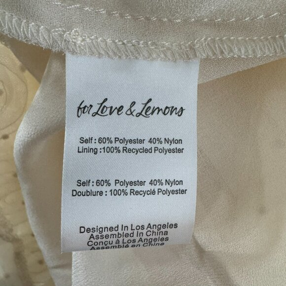 For‎ Love & Lemons Josey Bridal Gown Maxi Dress XS Puff Sleeve Rosebud DR-1812 - Picture 10 of 11